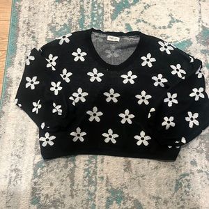 cropped ballon sleeve sweater from dressed in LaLa boutique